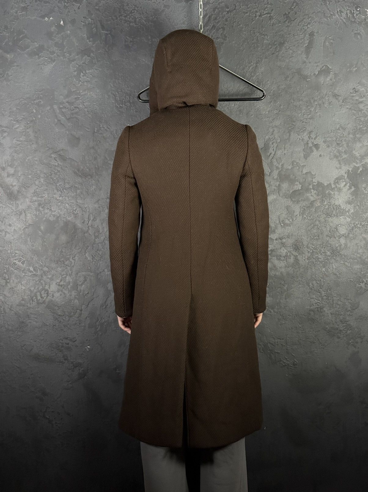Prada Prada Women’s Hooded Brown Wool Long Coat Size S Size S / US 4 / IT 40 - 5 Thumbnail