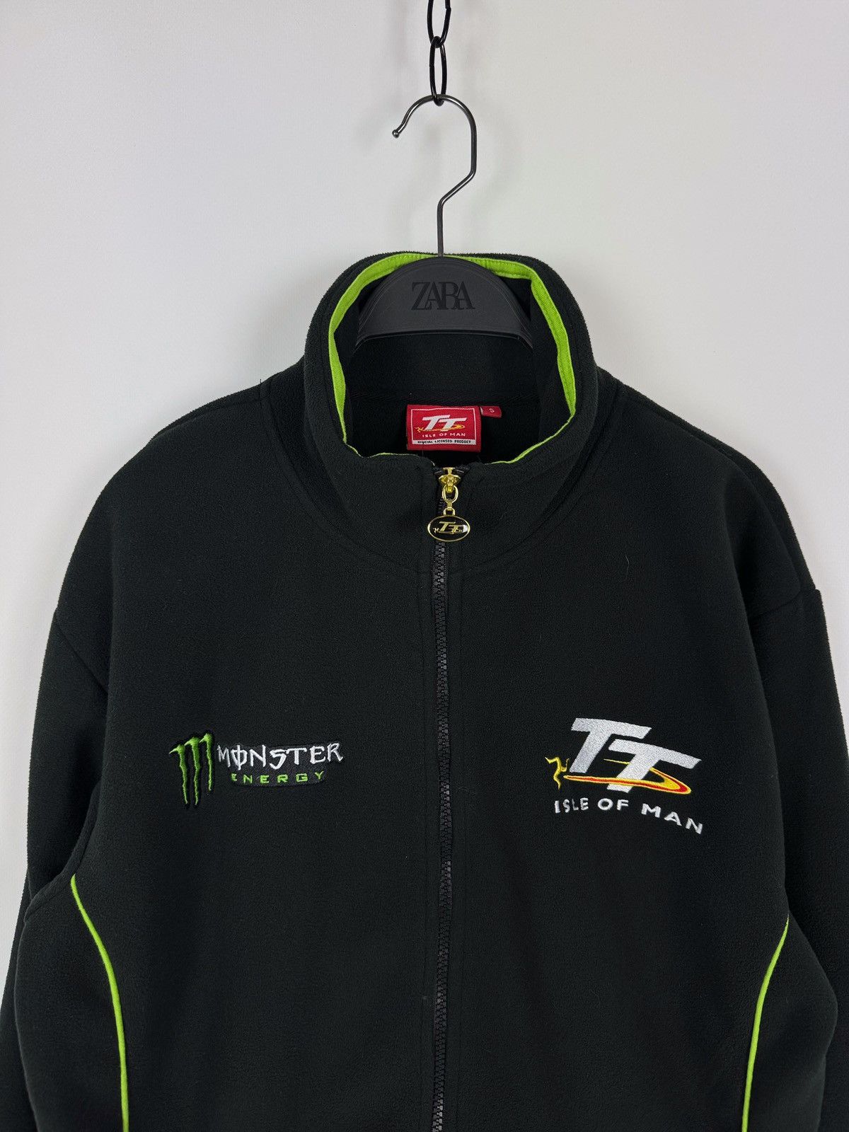 Vintage Monster Energy TT Isle Of Man Fleece Jacket Size US S / EU 44-46 / 1 - 5 Thumbnail