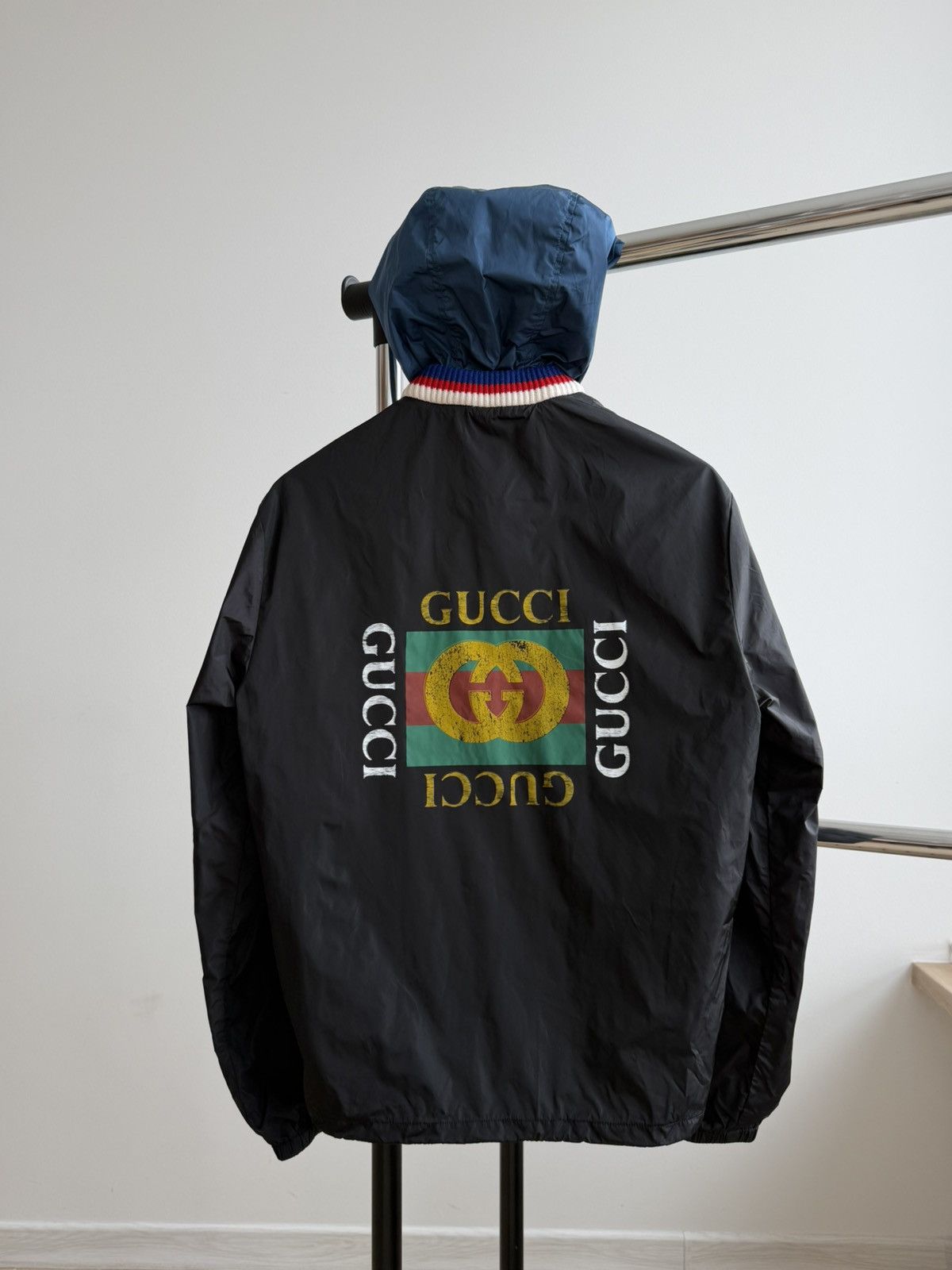 Gucci Gucci Black GG Windbreaker Jacket Size US S / EU 44-46 / 1 - 1 Thumbnail
