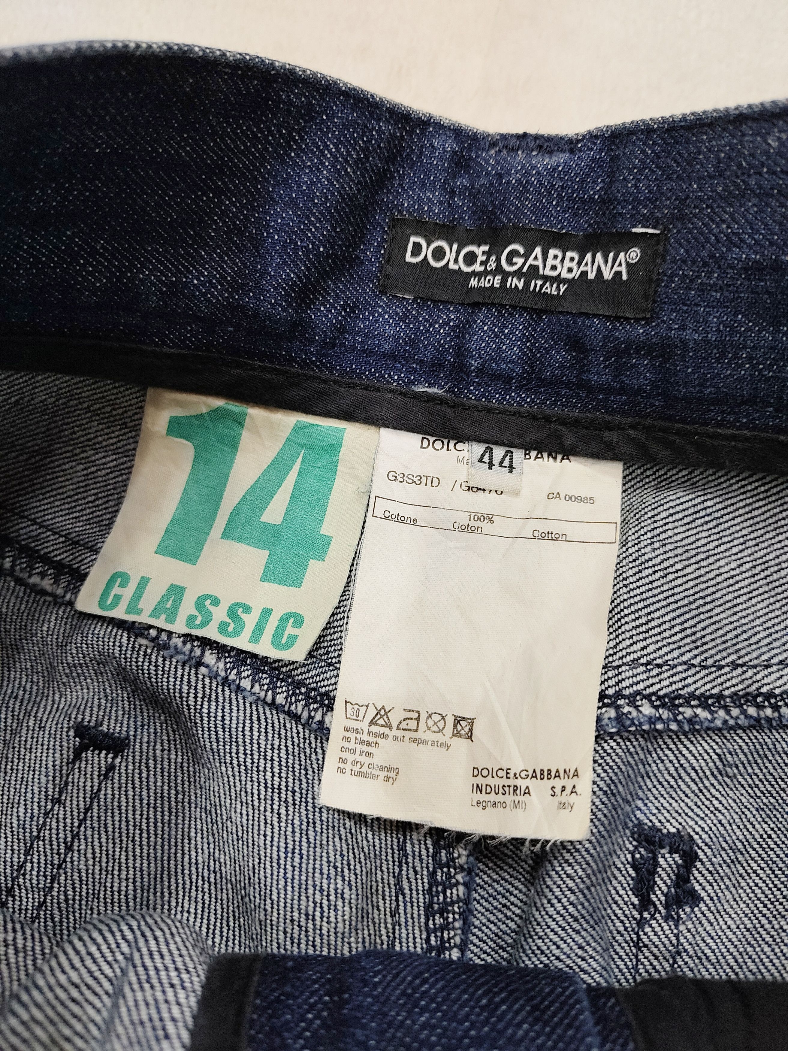 Dolce & Gabbana DOLCE & GABBANA- Exclusive Design 14 Classic Hard Slim Jeans Size US 31 - 8 Thumbnail