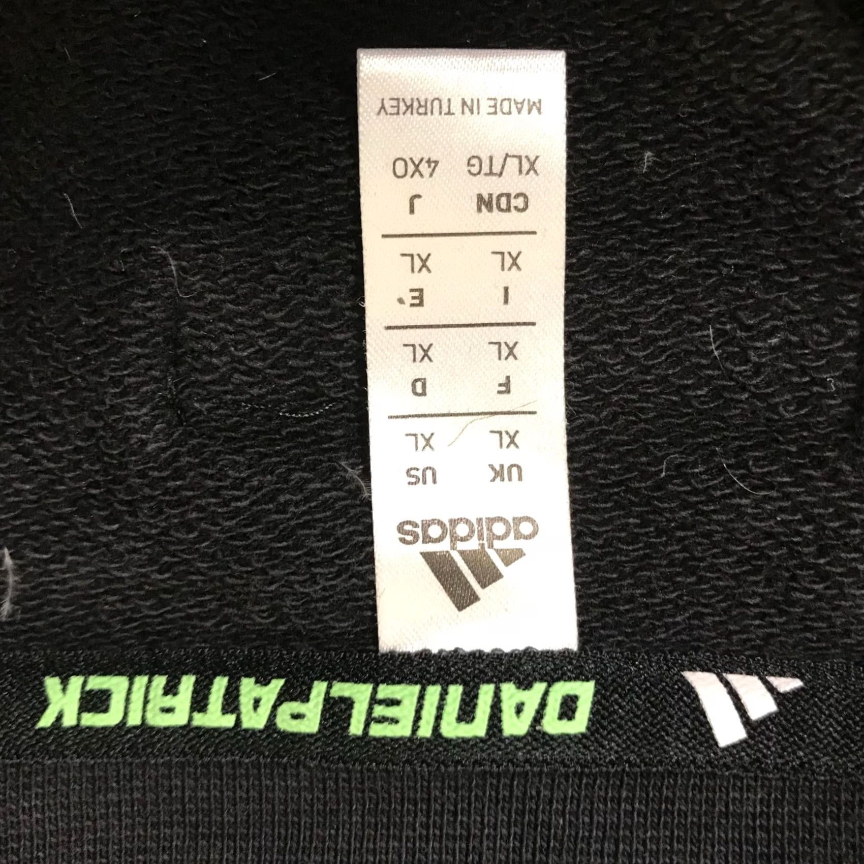 Adidas ADIDAS MEN'S XL BLACK LONG SLEEVE CREW NECK SWEATSHIRT DANIEL PATRICK Size US XL / EU 56 / 4 - 8 Thumbnail