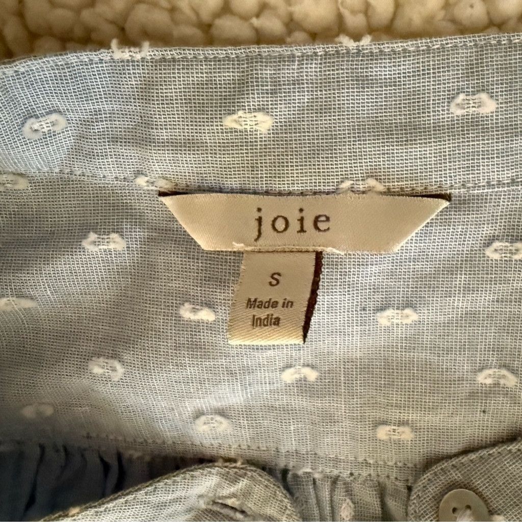 Joie Joie Adel Shirt Dress Swiss Dot Cornflower Blue Size Small Size S / US 4 / IT 40 - 7 Thumbnail