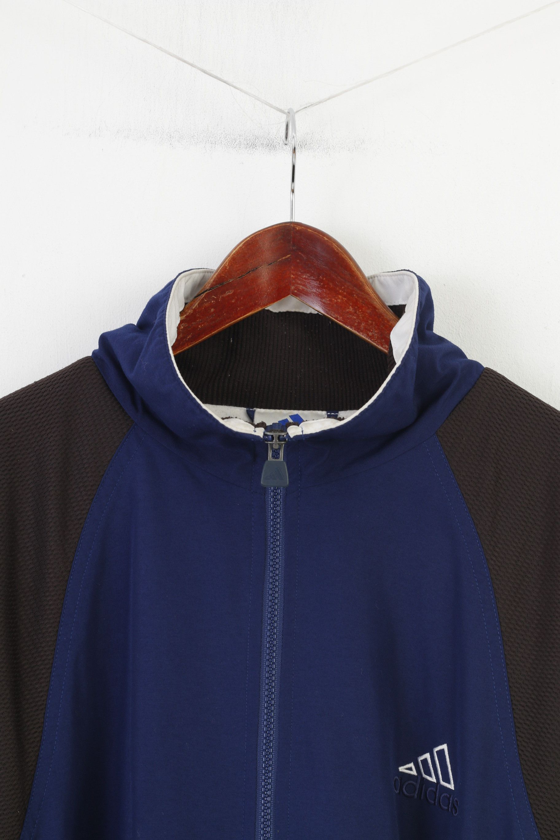 Adidas Adidas Men XL Jacket Navy Bomber Vintage 0085 Size US XL / EU 56 / 4 - 3 Thumbnail