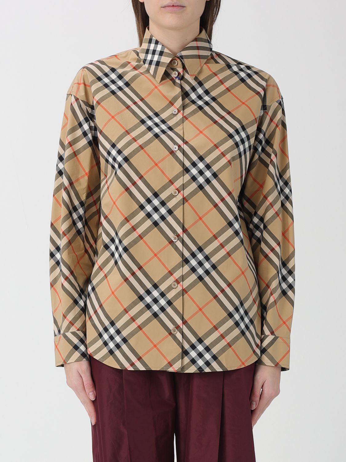 Burberry Burberry Shirt Woman Sand Size M / US 6-8 / IT 42-44 - 1 Thumbnail