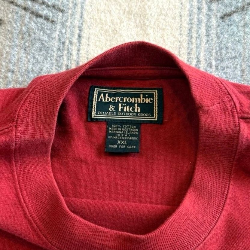 Abercrombie & Fitch VINTAGE Abercrombie & Fitch Long Sleeve T-Shirt 2XL Red Mens 90s Y2K Size US XXL / EU 58 / 5 - 3 Thumbnail