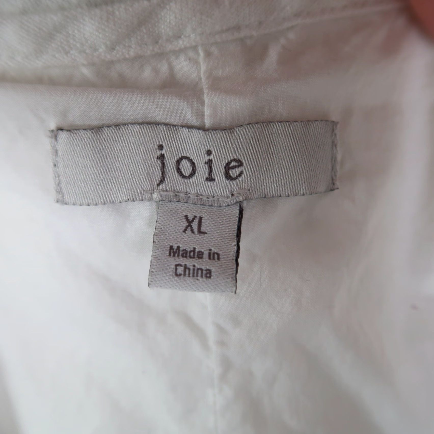 Joie VINTAGE Joie Carlen White Linen Short Sleeve Mini Dress XL Size 40" / US 18 - 5 Thumbnail