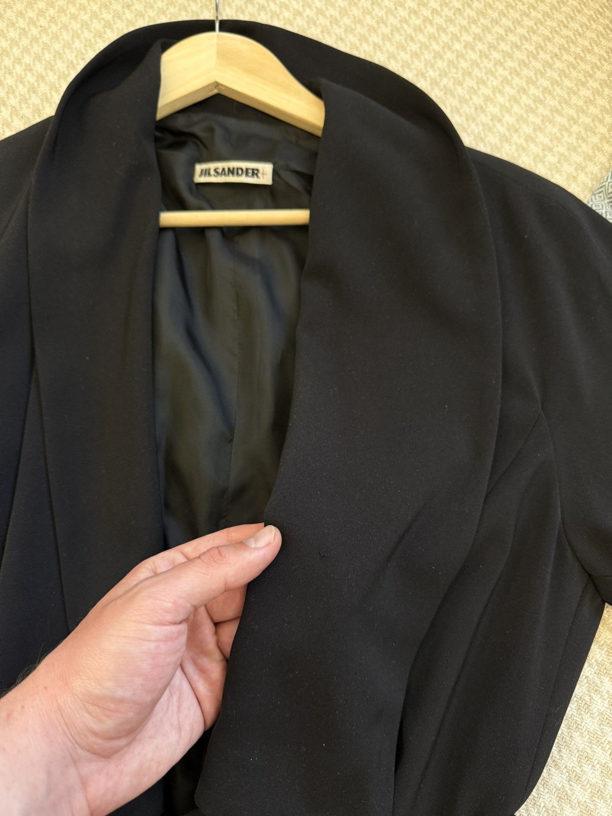 Jil Sander Archive 80-90s Jil Sander + West Germany Black Dress Coat Size M / US 6-8 / IT 42-44 - 16 Thumbnail