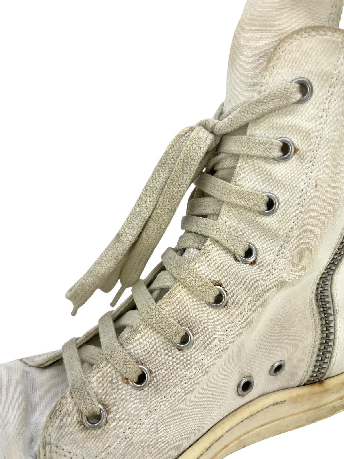 Rick Owens Rick Owens Vegan Drkshdw Ramones Triple White Size US 8 / EU 41 - 13 Thumbnail