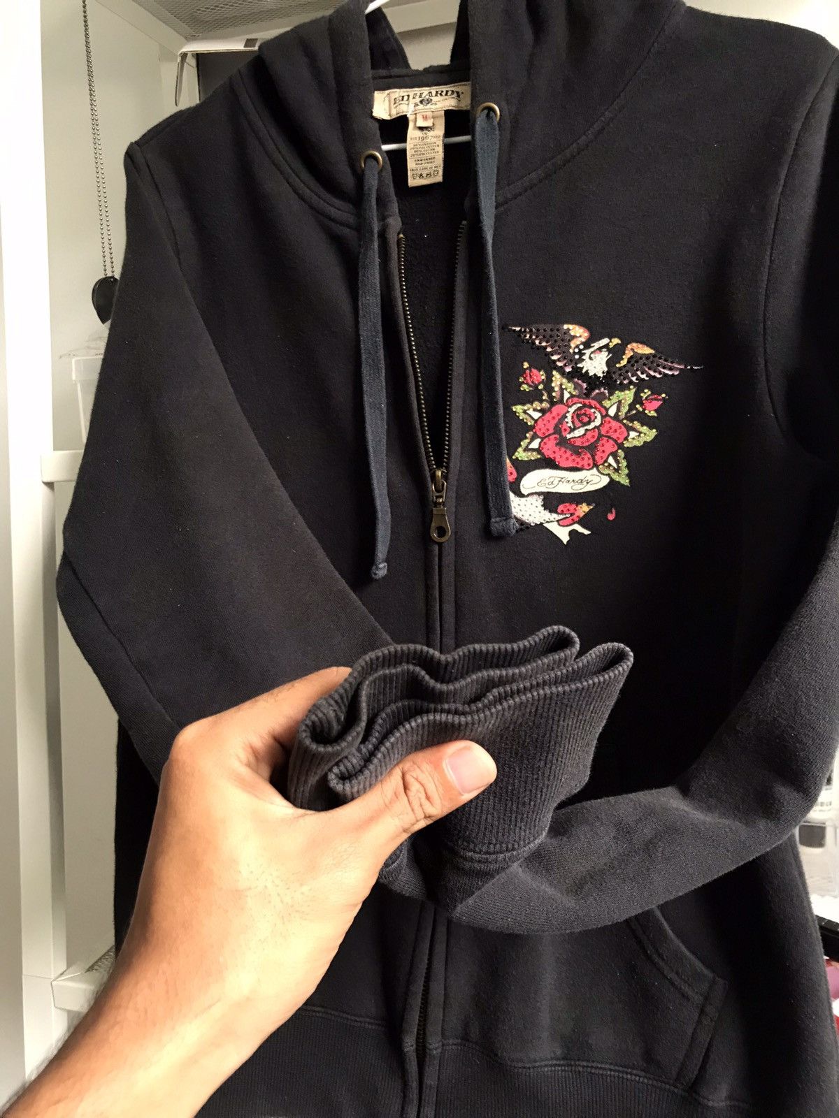 Designer × Ed Hardy 🔥 🔥 OFFER ME NOW ‼️ Rare Ed Hardy Skull Fullzip Hoodie Size US M / EU 48-50 / 2 - 13 Thumbnail