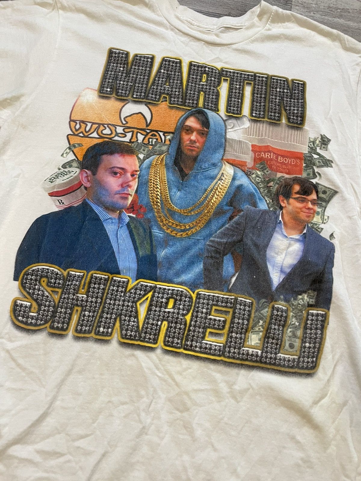Vintage Martin Shkrelli political ironic tee Size US L / EU 52-54 / 3 - 2 Thumbnail