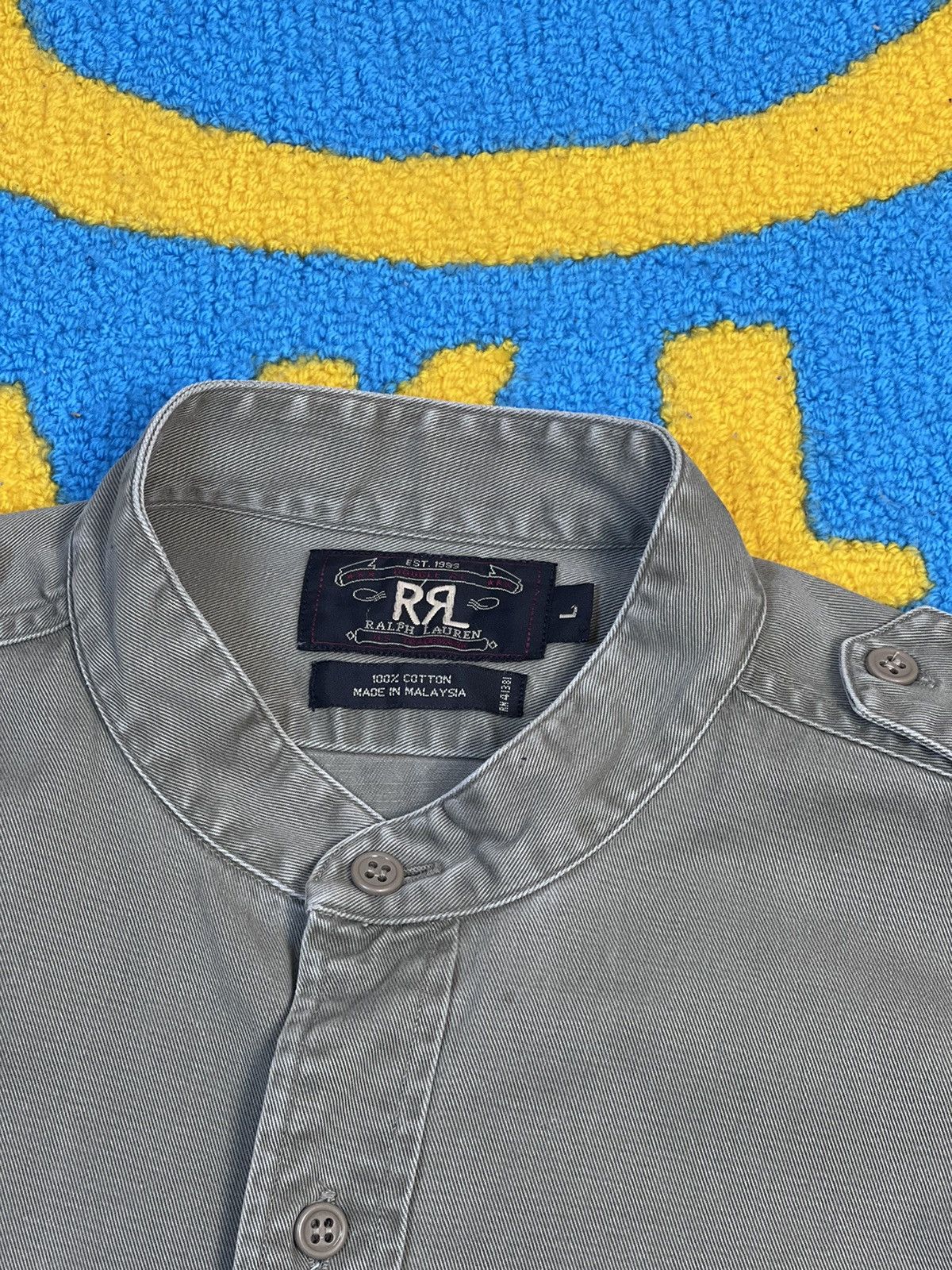 Polo Ralph Lauren Vintage Double RL Military Western Heavy Buttons Shirt Size US L / EU 52-54 / 3 - 7 Thumbnail