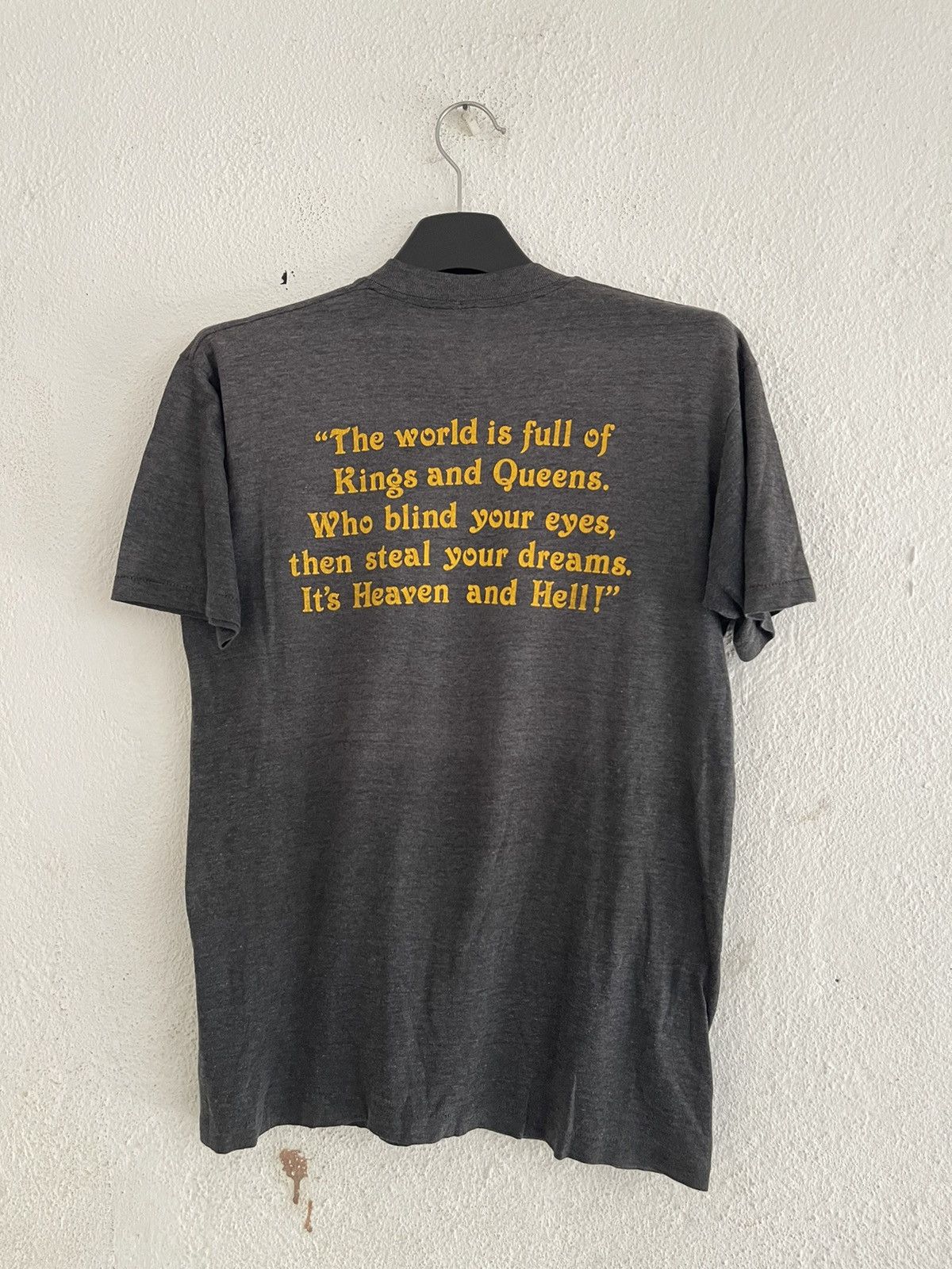 Band Tees Vintage 1980 Black Sabbath Heaven Hell Tour 80 T Shirt Size US L / EU 52-54 / 3 - 2 Thumbnail