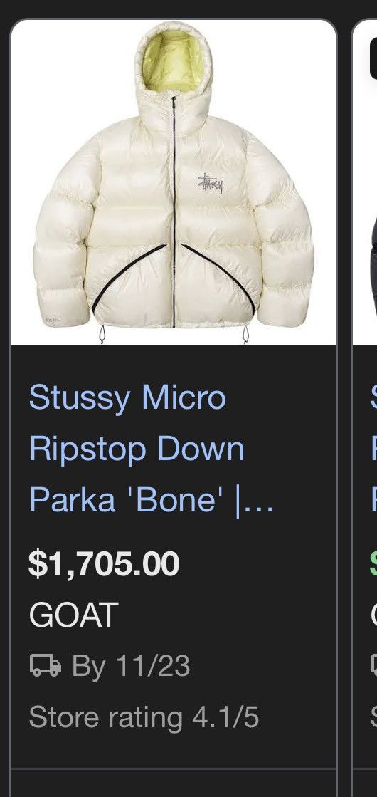Stussy Stussy Micro Ripstop Down Parka Size US S / EU 44-46 / 1 - 7 Thumbnail