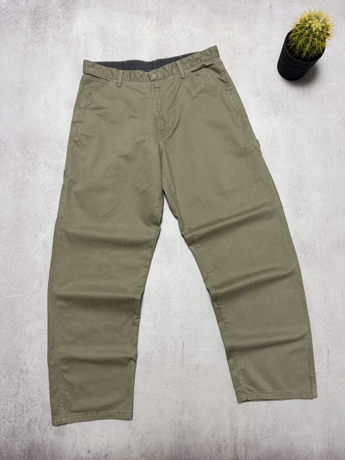 Vintage × Wrangler Vintage Wrangler Pants Carpenter Baggy Straight Y2K 90s Size US 34 / EU 50 - 6 Thumbnail