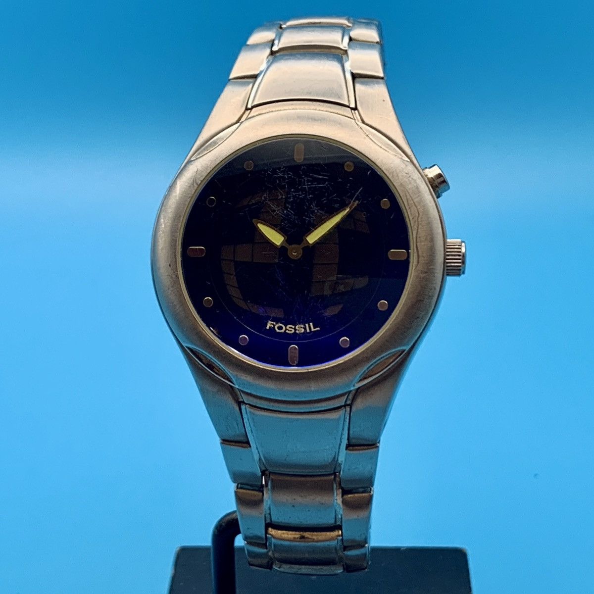Fossil × Vintage Super Rare Fossil Big Tic BG-2151 Men's Watch