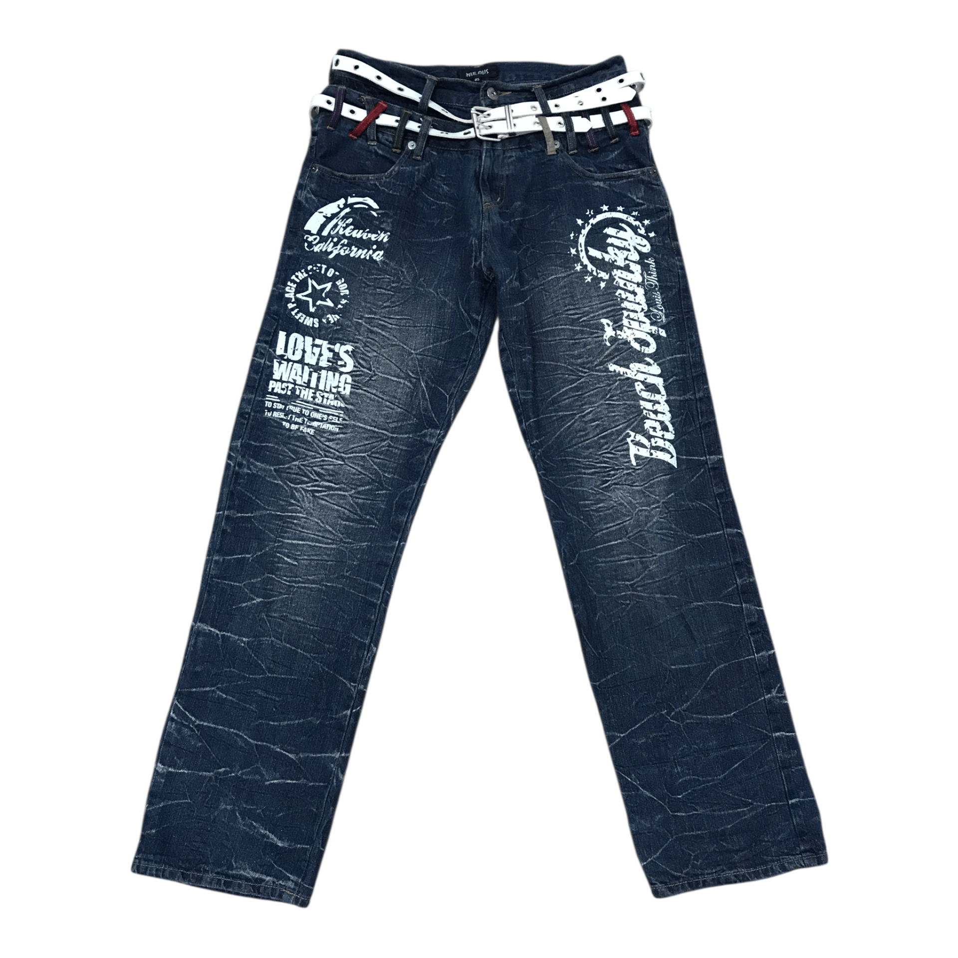 If Six Was Nine Flare Nylaus Denim pant Size US 32 / EU 48 - 1 Thumbnail