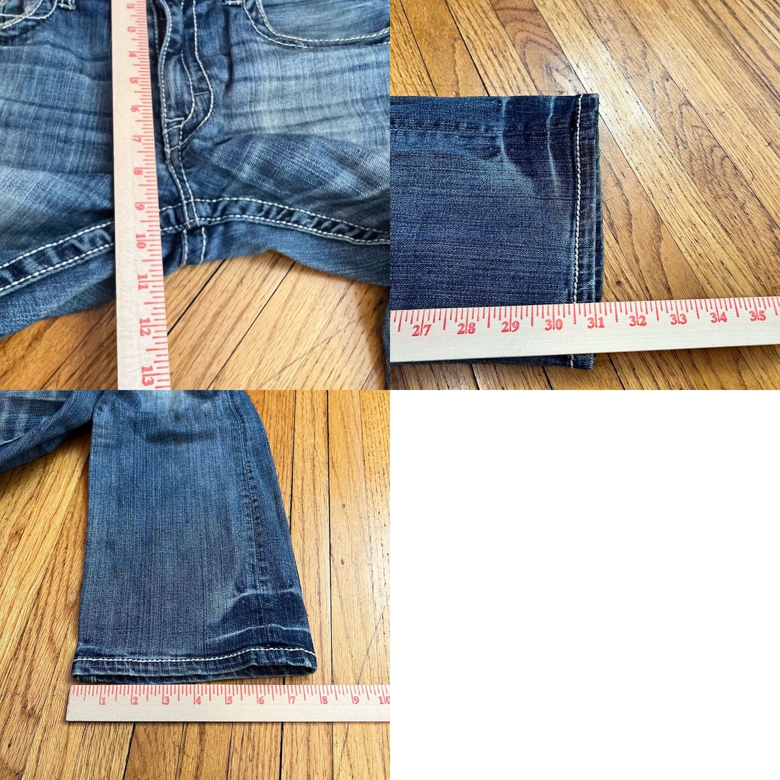 BKE BKE Jeans Mens 31 Blue Buckle Jake Straight Thick Stitch Size US 31 - 8 Thumbnail