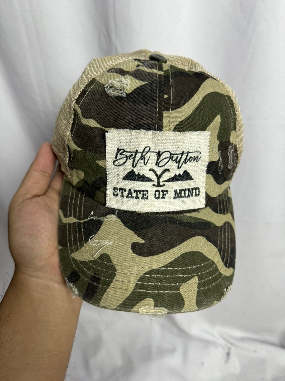 Hysteric Glamour × Japanese Brand × PPFM Trucker Hats State Of Mind Distressed Size ONE SIZE - 3 Thumbnail