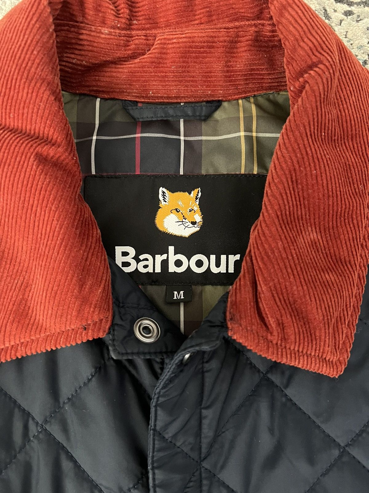 Maison Kitsune Maison Kitsune x Barbour Mens Kenning Quilted Jacket Size US M / EU 48-50 / 2 - 2 Thumbnail
