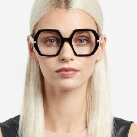 Marc Jacobs Marc Jacobs MJ 1077 010A 00 Eyeglasses Transparent Beige Size ONE SIZE - 3 Thumbnail