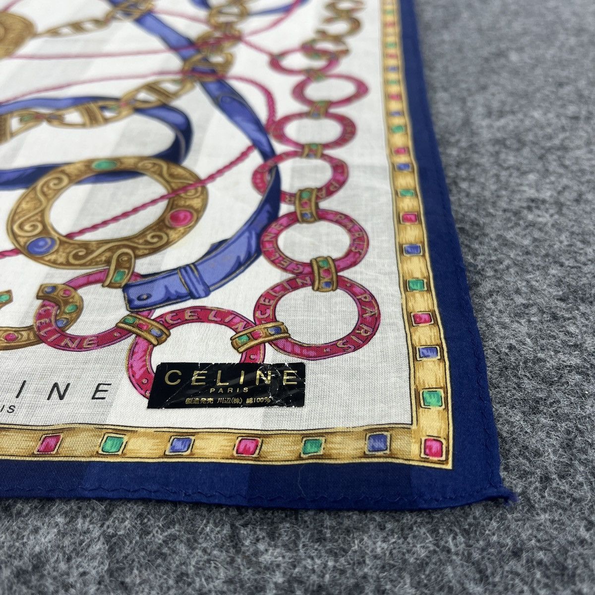 Celine Celine Handkerchief / Bandana / Neckerchief / Headscarf B072 Size ONE SIZE - 5 Thumbnail