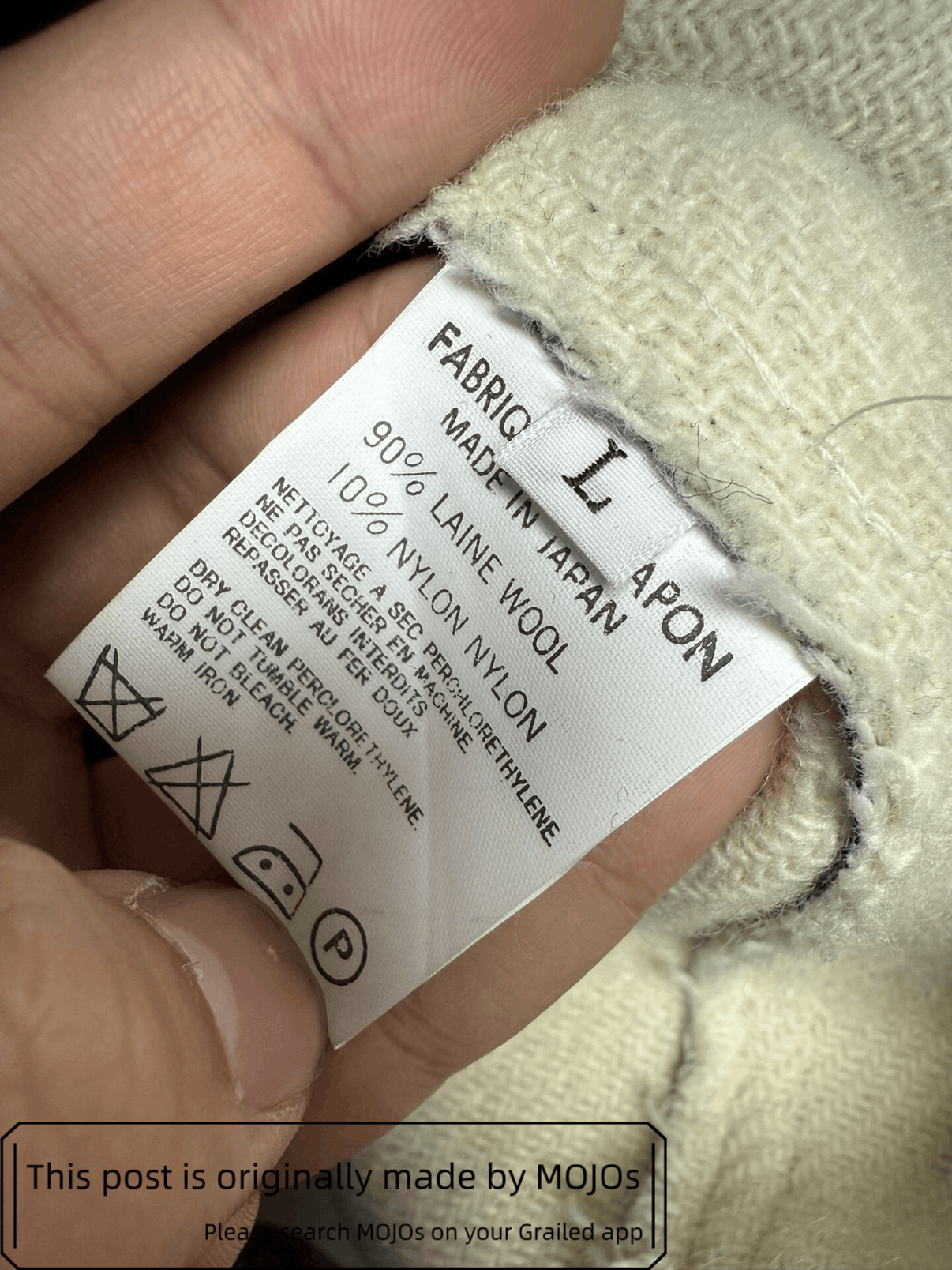 Yohji Yamamoto Yohji Yamamoto Distressed Edge Wool Coat mojos184616 Size US L / EU 52-54 / 3 - 7 Thumbnail