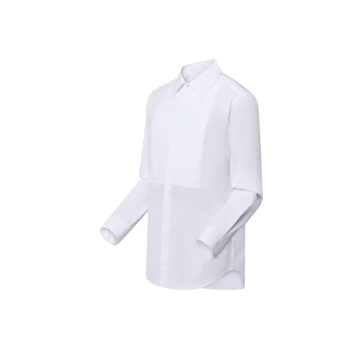 Louis Vuitton Bib Front Cotton Evening Shirt - 41 3L Size 42S - 3 Thumbnail