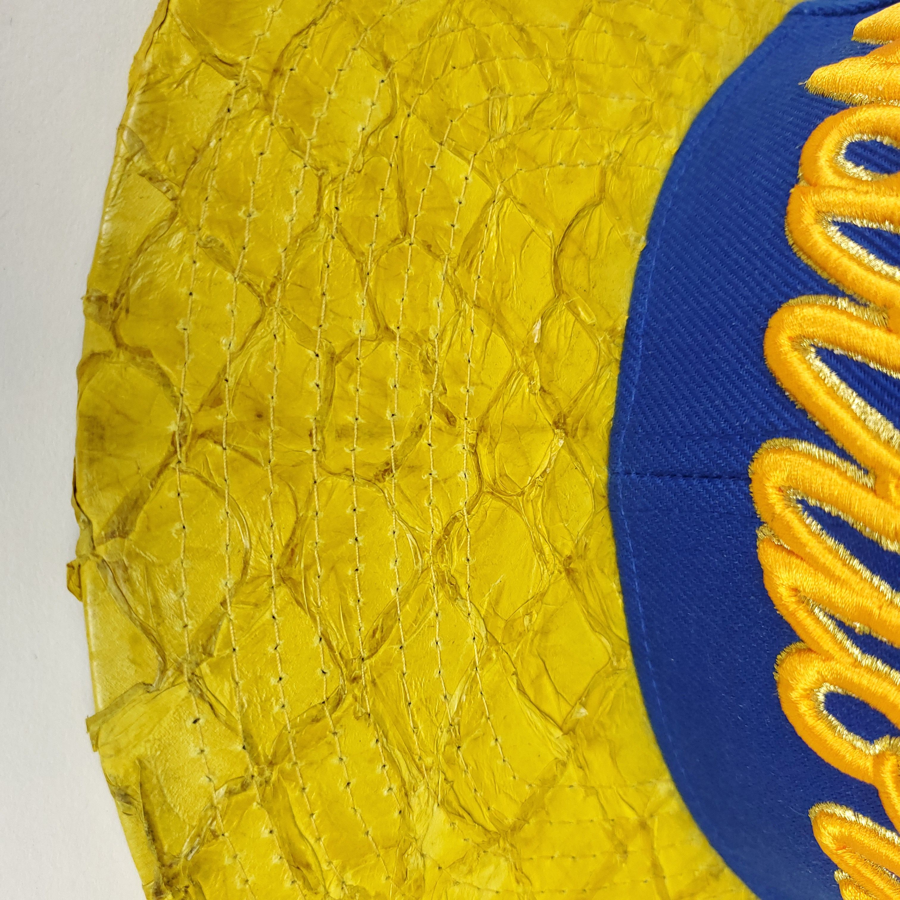 Mitchell & Ness Golden State Warriors Carp Skin Bill Strapback Hat Size ONE SIZE - 2 Thumbnail