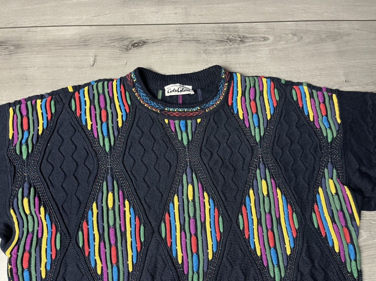 Carlo Colucci Carlo Colucci Sweater Coogi style Australian Avant Garde Size US L / EU 52-54 / 3 - 3 Thumbnail