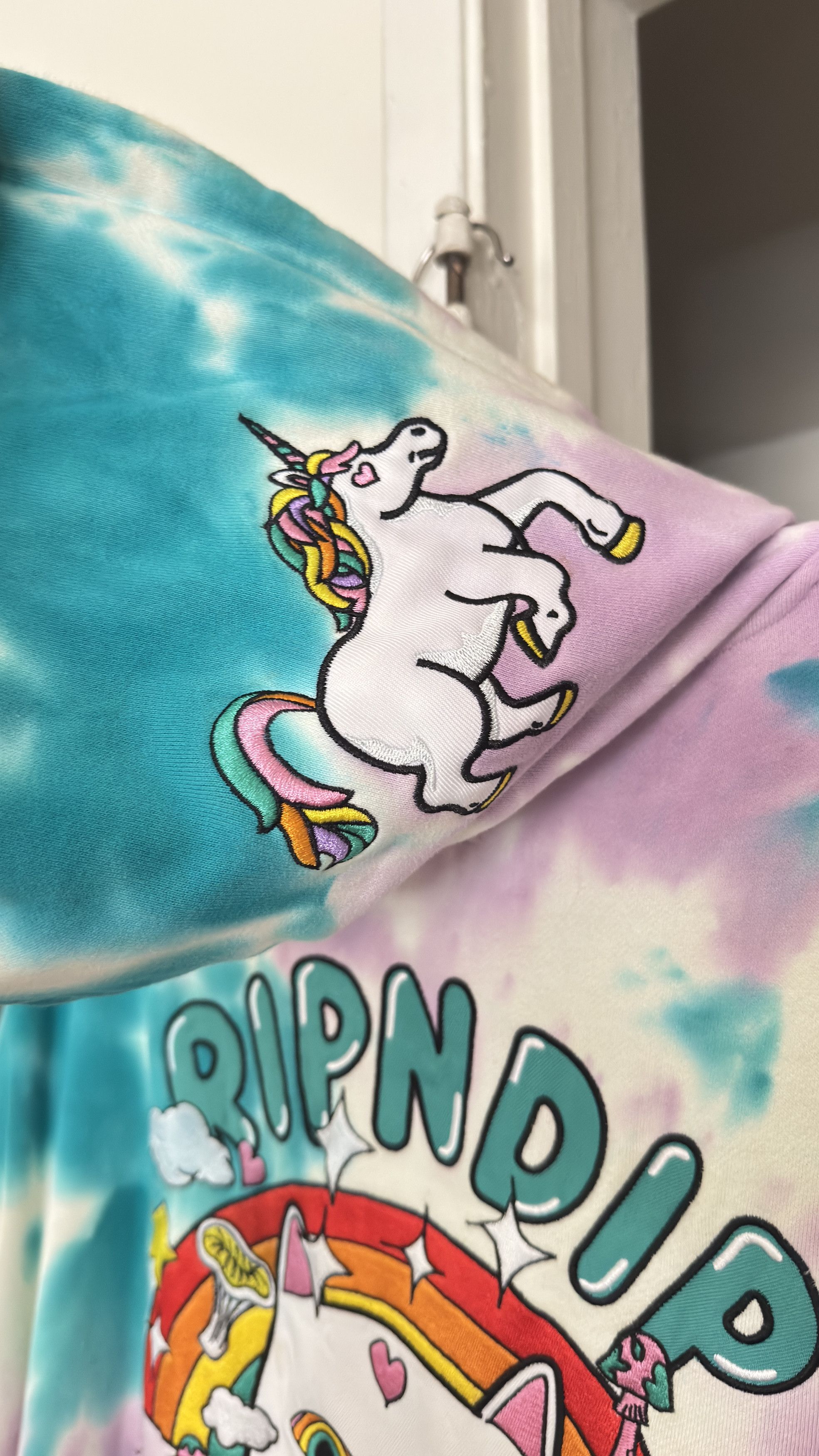 RIPNDIP Rare RIPNDIP “Nermland Hoodie” in Purple / Teal Tie Dye Size US S / EU 44-46 / 1 - 9 Thumbnail