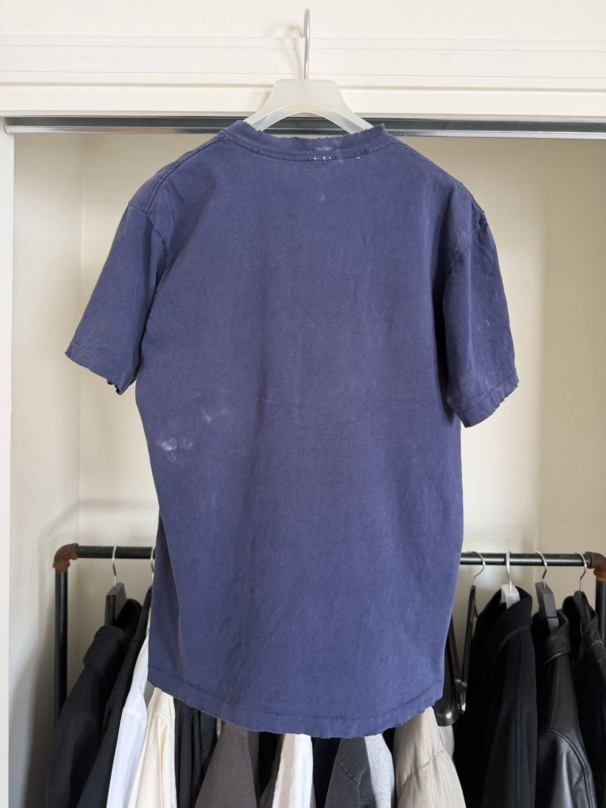 Vintage 1990’s Thrashed Blank T-Shirt Size US XL / EU 56 / 4 - 5 Thumbnail