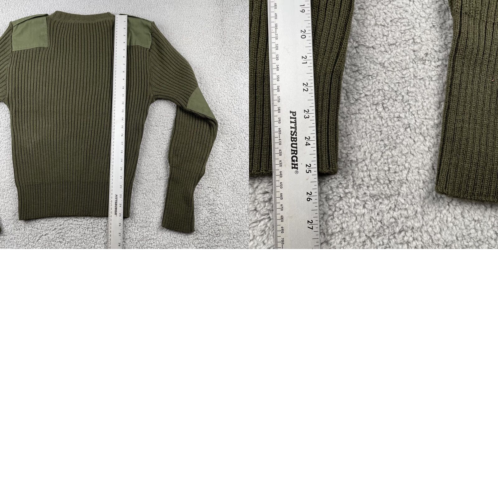 Vintage VINTAGE DSCP Valor Collection 100% Wool Sweater Size L USA Army Green Crew Neck Long Sleeve Pullover Mens Size US L / EU 52-54 / 3 - 9 Thumbnail