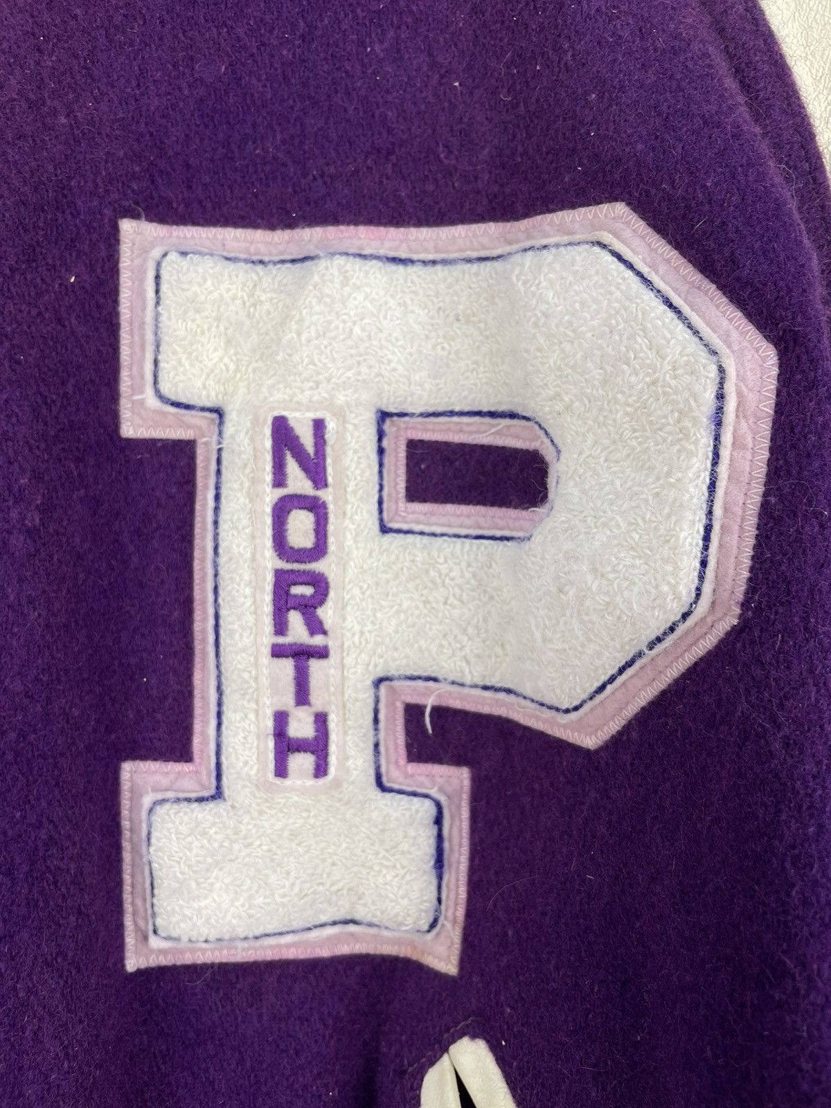 Vintage Vintage Parkway North Vikings Varsity jacket Size US XL / EU 56 / 4 - 4 Thumbnail