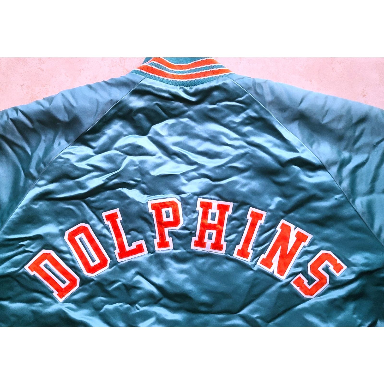 NFL × Starter Miami Dolphins 80s STARTER satin XL teal NFL Pro vintage Size US XL / EU 56 / 4 - 1 Thumbnail