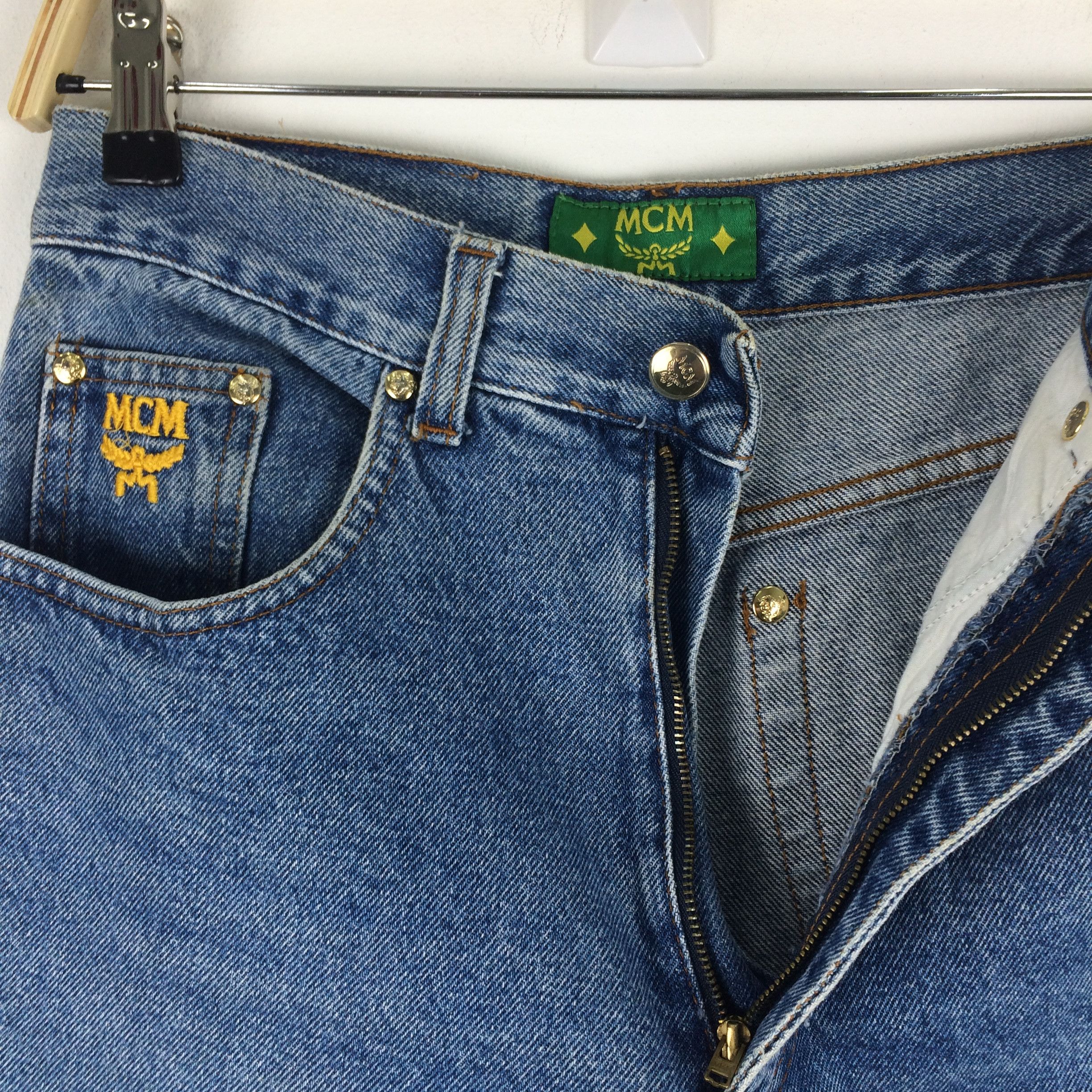 MCM × Vintage x162 MCM ITALY VTG HIGH WAIST JEANS Size 29" - 7 Thumbnail