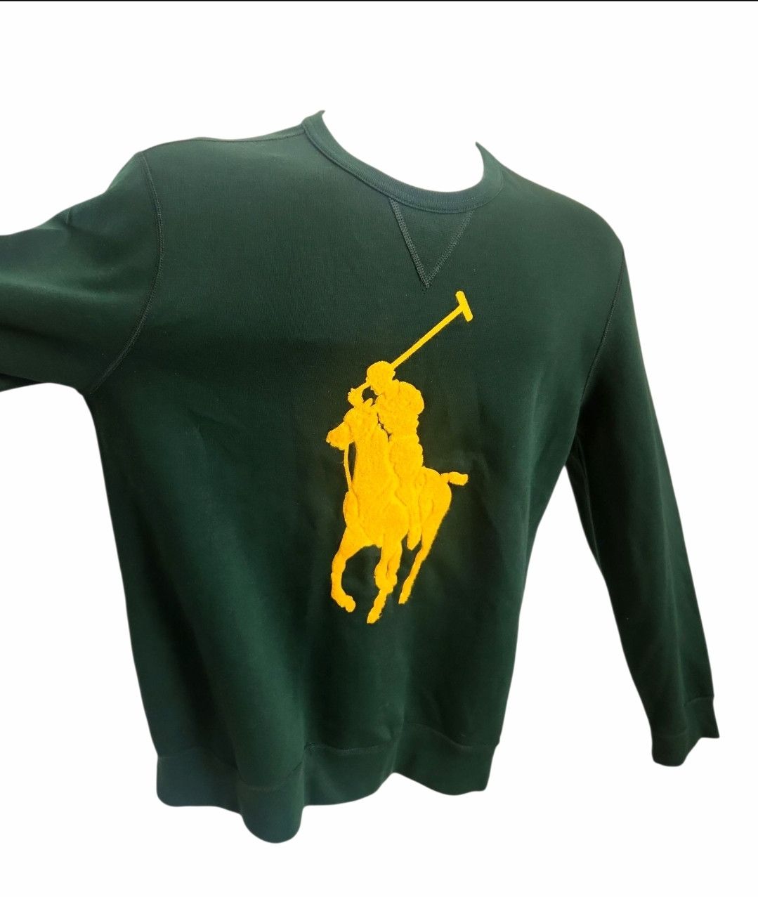 Polo Ralph Lauren Polo Ralph Lauren Big Pony Double Knit Crew Neck Carpet Logo Size US M / EU 48-50 / 2 - 7 Thumbnail
