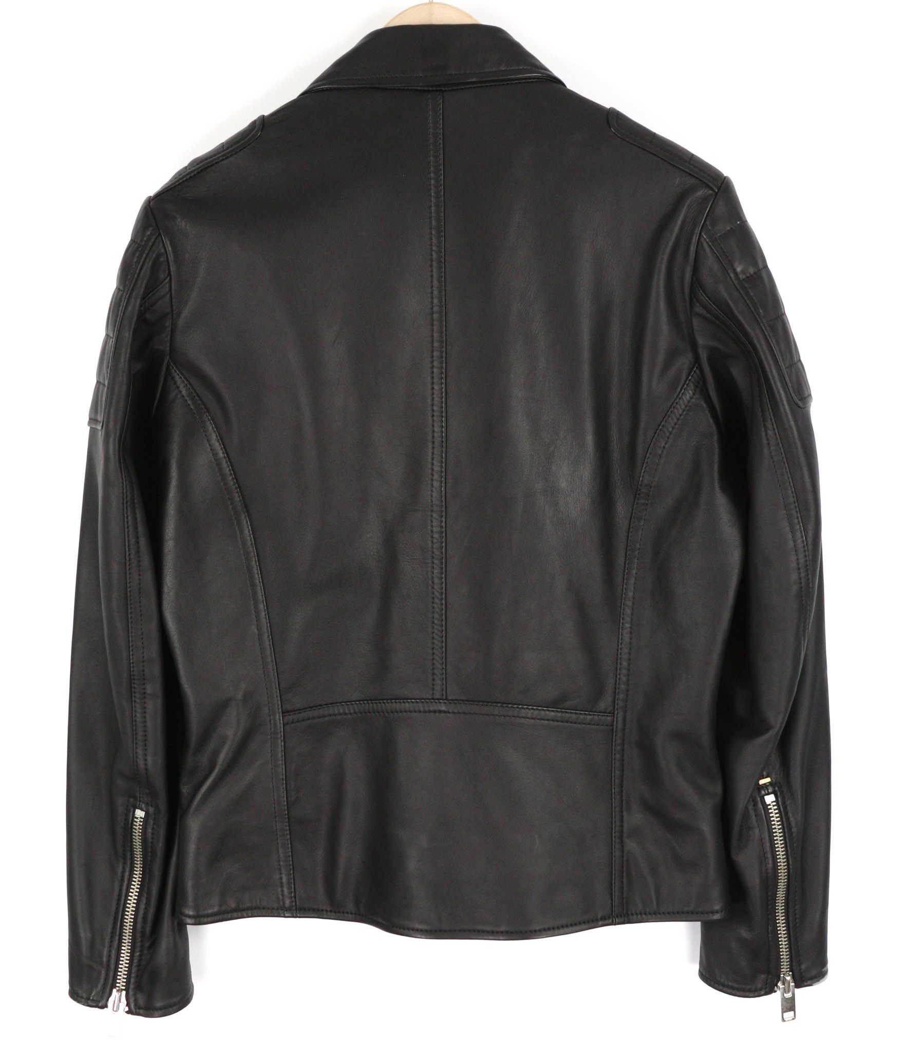 Diesel R-PUSMIR S Black Sheep Leather Zip Lined Jacket 81723 Size US S / EU 44-46 / 1 - 2 Thumbnail