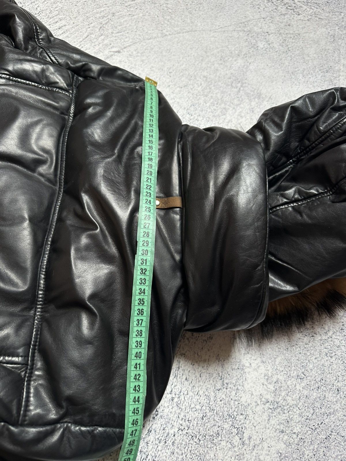 Mackage Mackage Glen Leather Bomber With Hooded Bib And Fur Trim Size US M / EU 48-50 / 2 - 24 Thumbnail