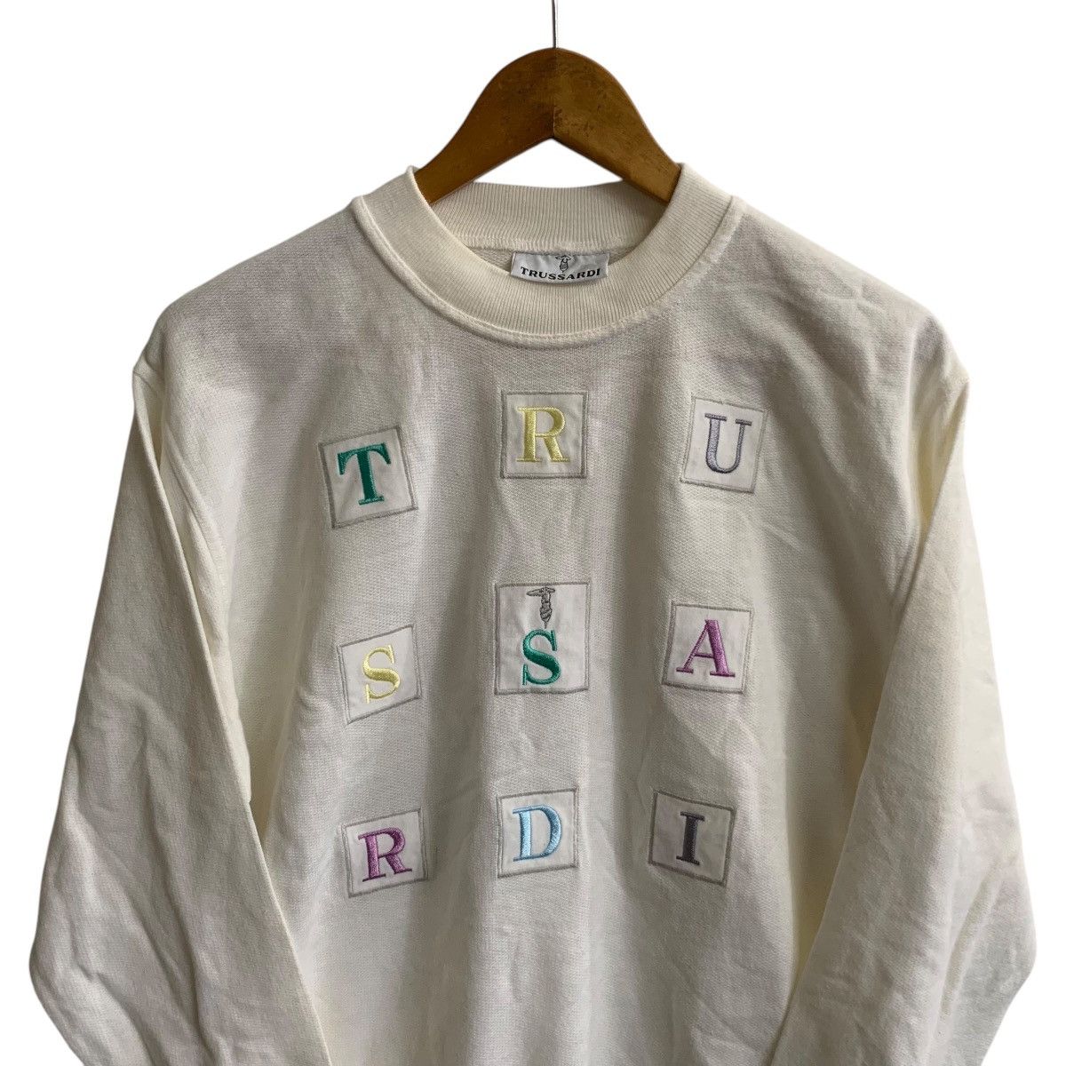 Trussardi × Vintage Vintage Trussardi Rare Design Sweatshirt Small Size US S / EU 44-46 / 1 - 2 Thumbnail