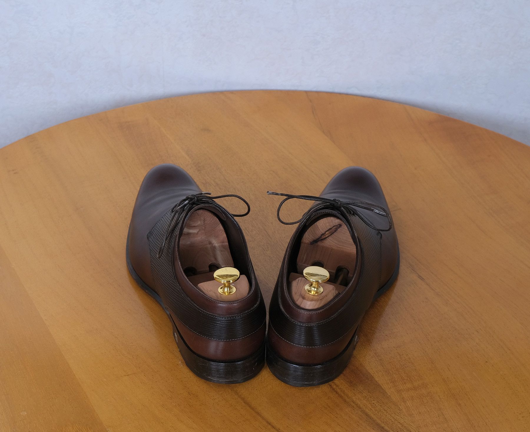 Louis Vuitton Louis Vuitton,Brown leather Shoes,Size 42, Certificate,1020e Size US 9 / EU 42 - 3 Thumbnail