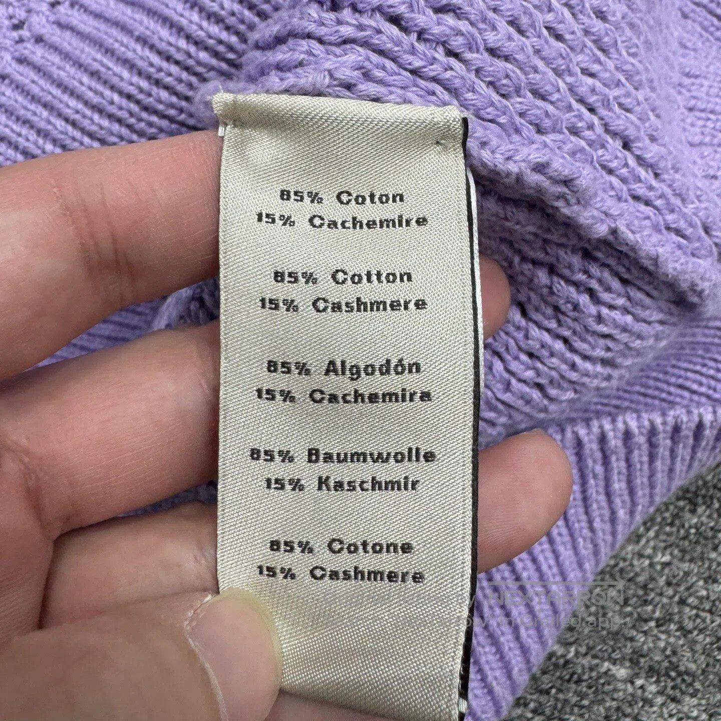 Hermes Hermes Openwork cashmere knit cardigan with mesh pattern| Size US XL / EU 56 / 4 - 5 Thumbnail