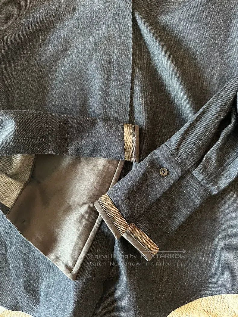 Brunello Cucinelli Brunello Cucinelli Denim Shirt Size US XS / EU 42 / 0 - 4 Thumbnail