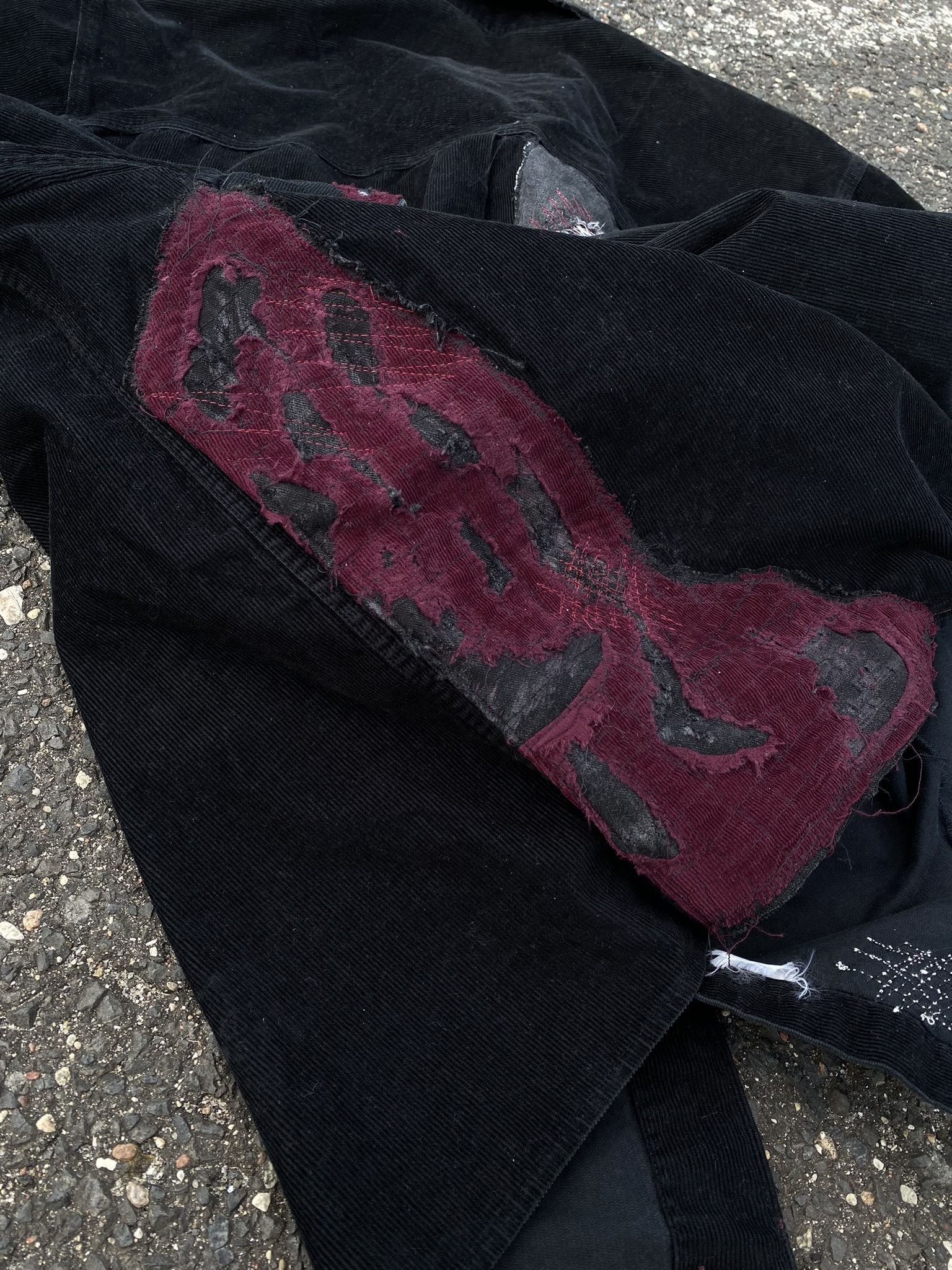 Other Vintage Repaired Patchwork Kapital Inspired Black corduroy Size US L / EU 52-54 / 3 - 22 Thumbnail
