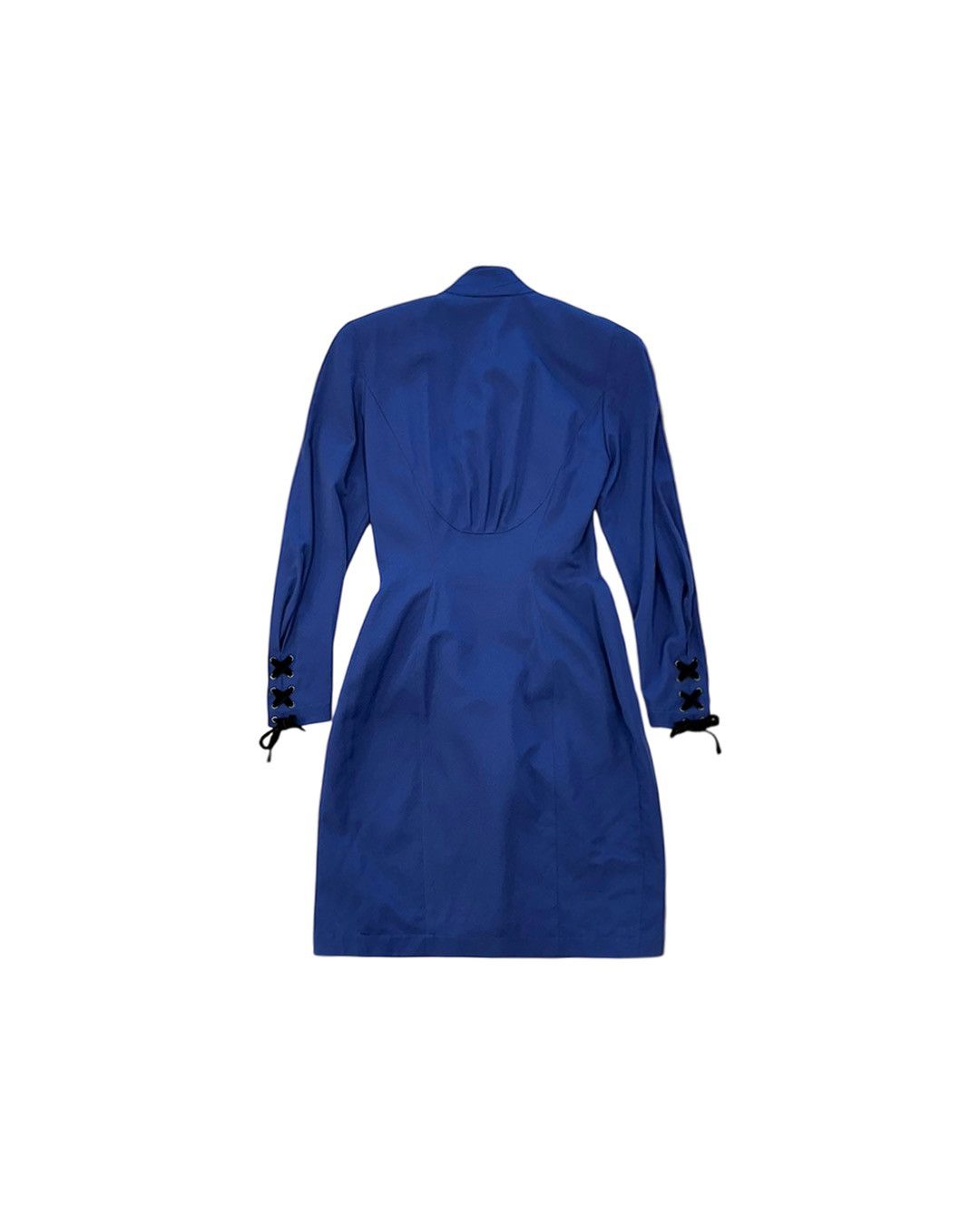 Thierry Mugler Thierry Mugler 80s Ribbon Detail Padded Shoulder One Piece Size XXS / US 00 / IT 34 - 2 Thumbnail