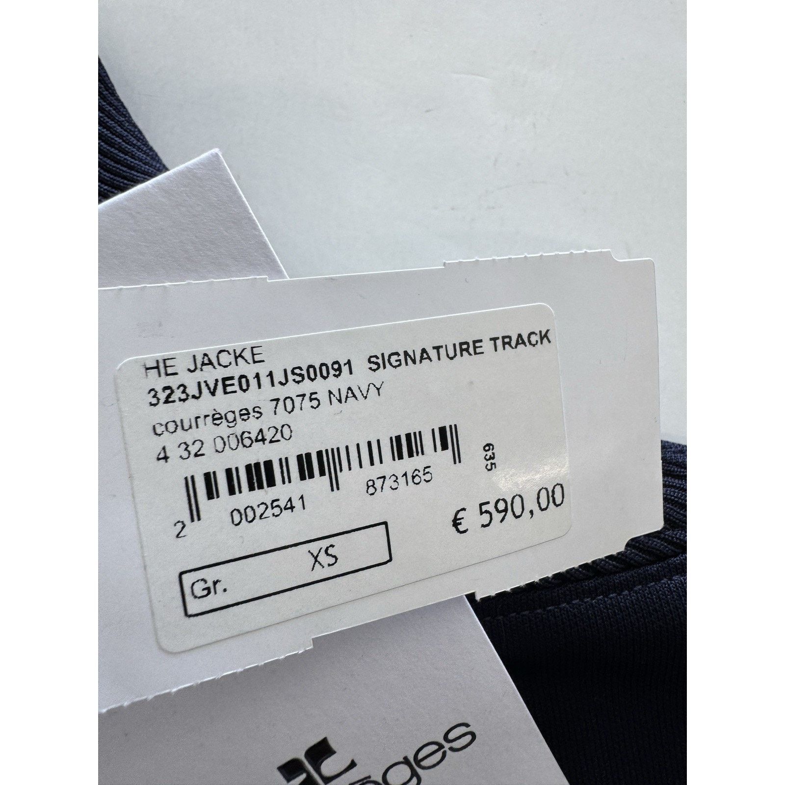 Courreges Courrèges logo-embroidered track jacket XS Navy Blue Size US XS / EU 42 / 0 - 6 Thumbnail