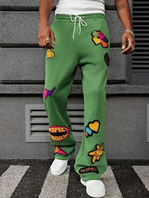 Japanese Brand Multi-Graphic Letter 3D Sweatpants drip Size US 32 / EU 48 - 4 Thumbnail