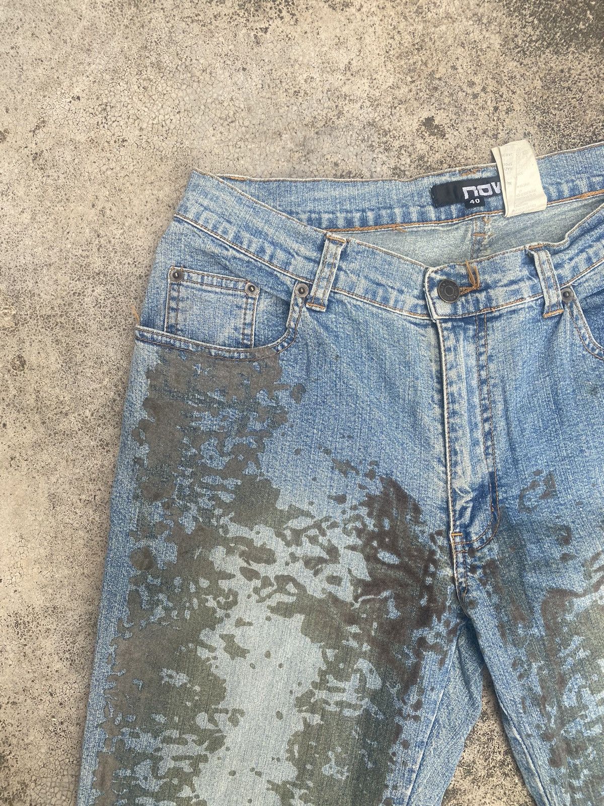 If Six Was Nine × Japanese Brand Flare Jeans Now Velvet Splash Bootcut Size US 29 - 8 Thumbnail