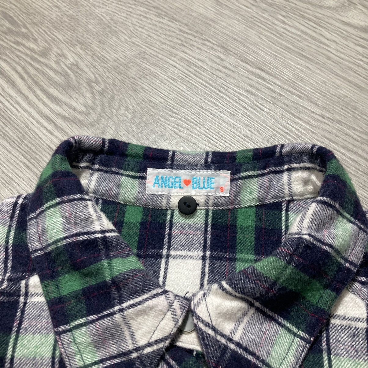 Angel Blue 2000s Angel Blue Flanel Hoodie Plaid ButtonUp Lgb Punk Style Size US XS / EU 42 / 0 - 16 Thumbnail