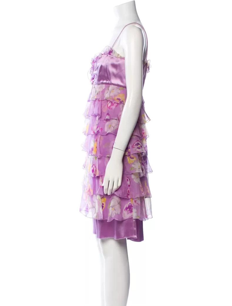 Valentino Valentino Purple slip dress Size L / US 10 / IT 46 - 3 Thumbnail