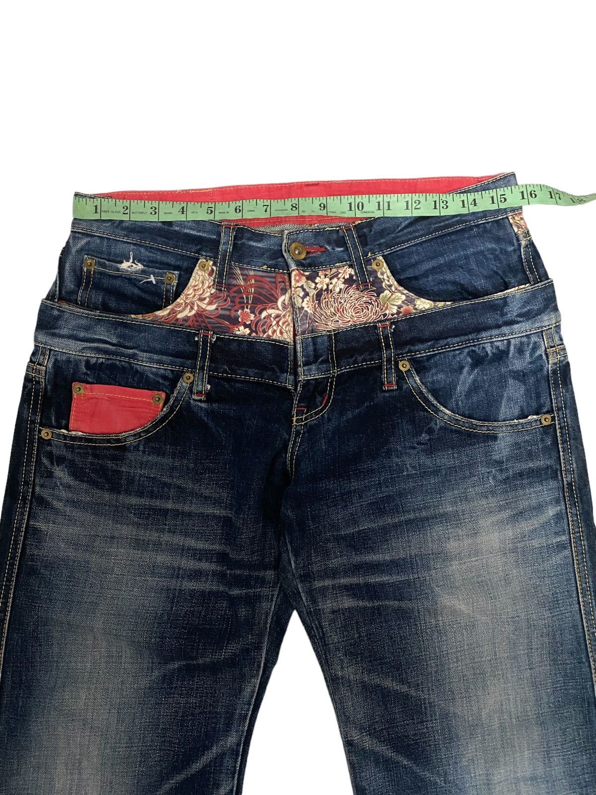 Eternal Vintage Eternal Double waist Denim Jeans Size US 31 - 11 Thumbnail